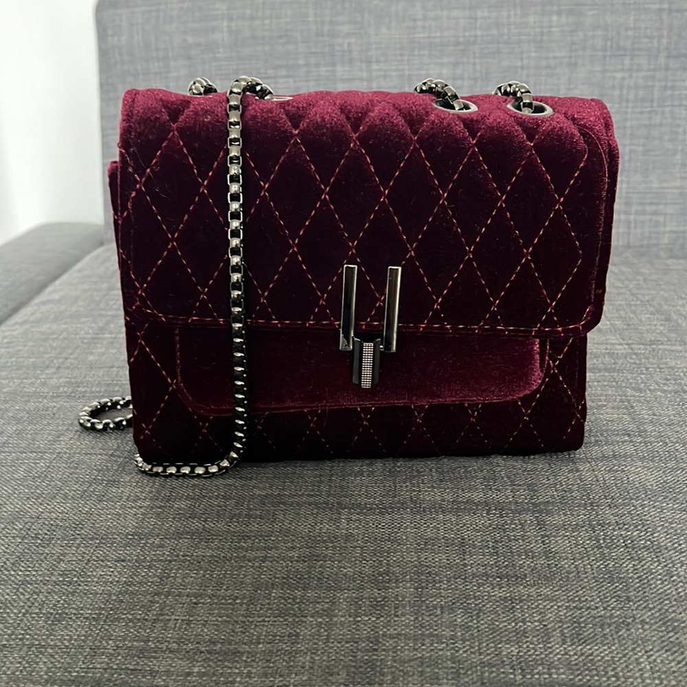 Shein velvet crossbody/shoulder bag